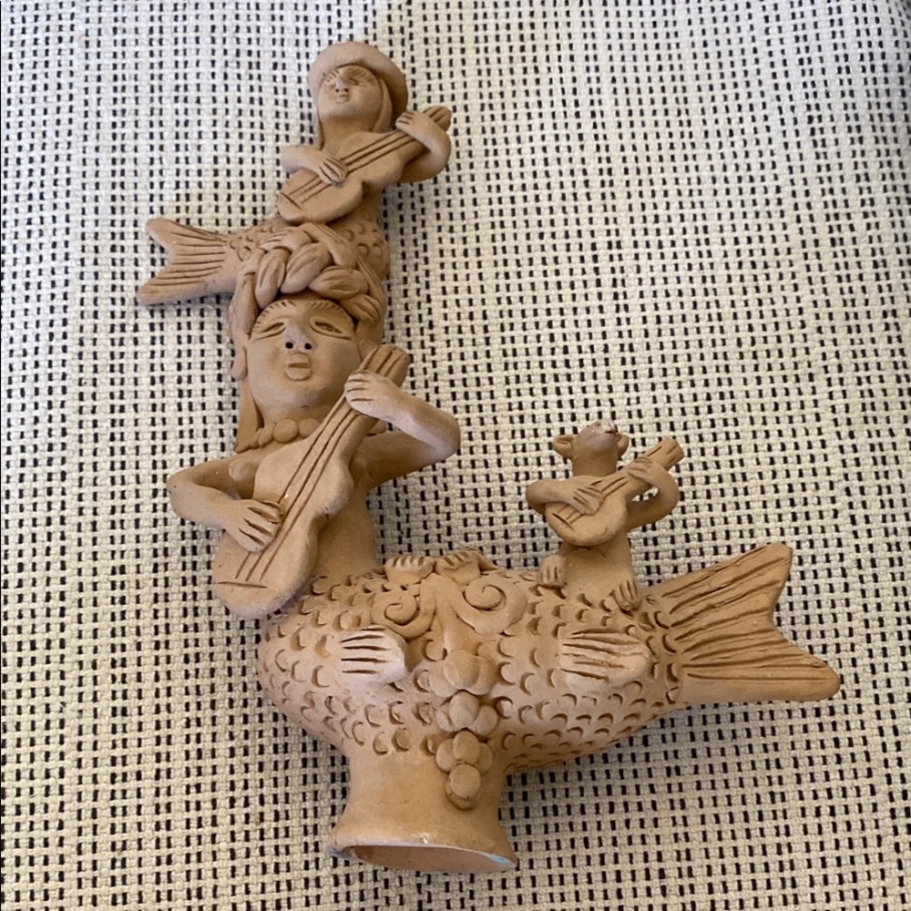 Tan Clay Art Sculpture